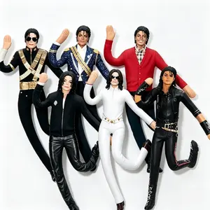 2026 New Michael Jackson Mouse Plush Toy MJ with Built-in Wire Skeleton for Posing—Abstract Plush Doll, Perfect for Holiday Gifts