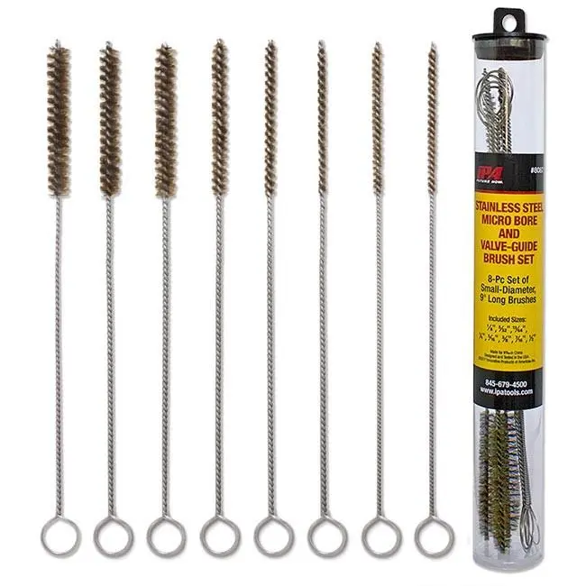 INNOVATIVE PRODUCTS OF AMERICA Brass Micro Bore and Valve-Guide Brush Set, Specialty Hand Tools, Cleaning Supplies