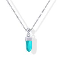 Turquoise Crystal - White Gold
