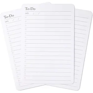Grid Index Cards 4x6 | 40 Task Planner Foldable Vertical Notecards with Rounded Corners