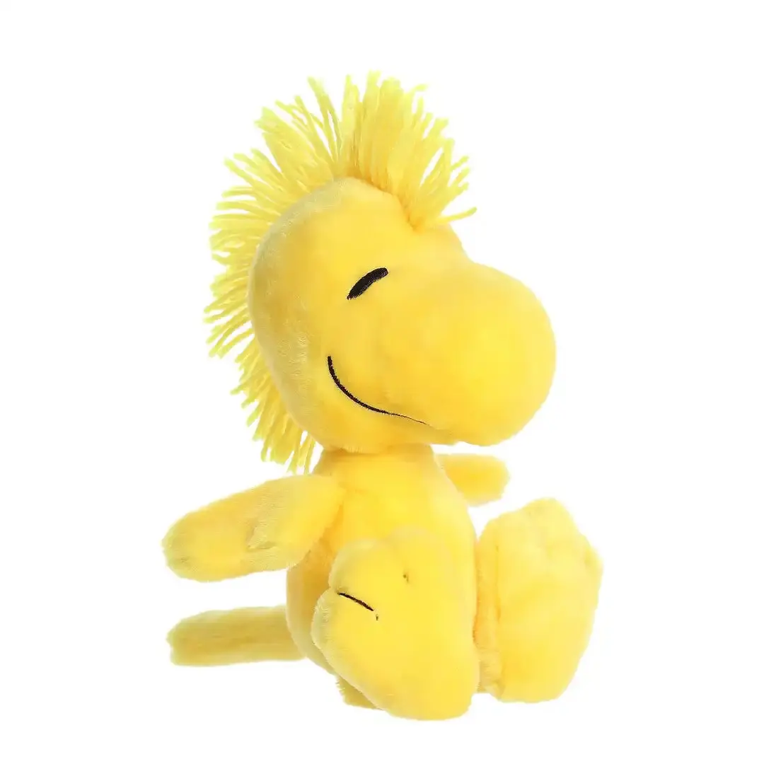 Aurora Palm Pals Peanuts Woodstock 7-in Floppy Stuffed Animal - Cute Stuffies, Huggable Plushies, Animal Fabric Stuffed Toys, Collectibles, Soft Cuddly Gift