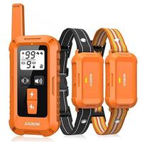 Orange 2dogs （2Collars+1Remote）