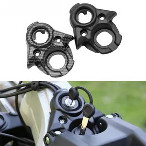 Motorcycle Ignition Key Switch Trim Central Control Decorative Cover Carbon Fiber Pattern Replacement for SurRon Light Bee X S
