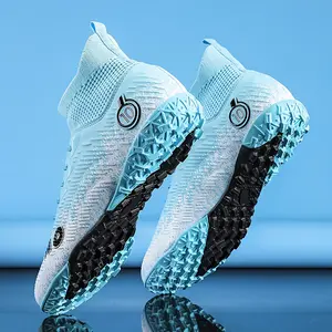 Youth Soccer Cleats - Lightweight Anti-Slip Studs, All-Season Training & Game Shoes with Lace-Up Closure, Non-Slip Rubber Outsole for Indoor/Outdoor, Football Shoes for Academy, Matches, Practice - Durable Sneakers for Serious Players, Indoor Soccer Shoes