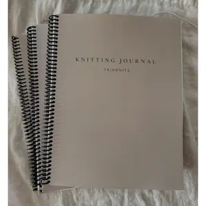 Knitting Journal - Dedicated Swatch Area, Minimalist Design, Ideal for Tracking Knitting Projects