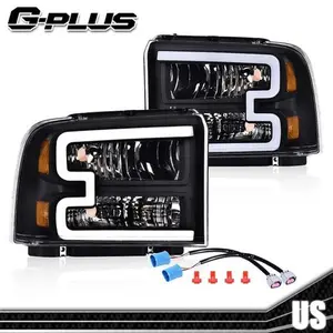 Fit For 2005-2007 Ford F250 F350 F450 F550 Super Duty LED Conversion Headlights G-PLUS