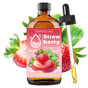 120ML Strawberry Scented Premium Essential Aromatherapy Oil, Long-Lasting Fragrance, Home Use, Nail Hair Skin Care, Massage Diffuser Humidifier, Essential Oils