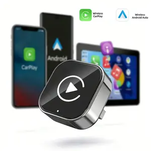 2026 Mini Wireless CarPlay Adapter, High-End Feel, Compatible with iPhone/Android Devices, Fast Connection, Hands-Free Calling, USB Car Mount Design