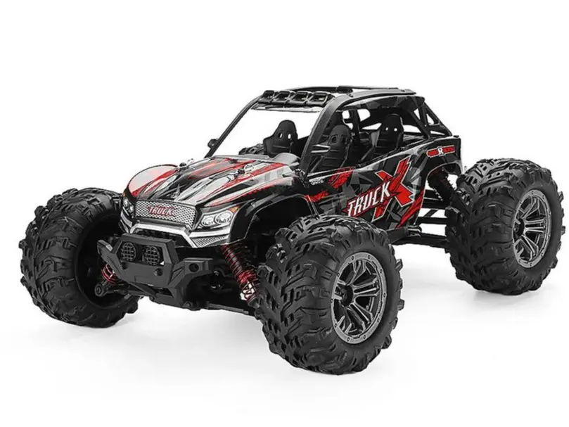 Xinlehong 9137 1/16 2.4G 4WD 36km/h Rc Car W/ LED Light Desert Off-Road Monster Truck RTR Toy - Red