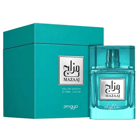 Zimaya Mazaaj Rhythm Eau de Parfum Spray, 3.4 Ounce Perfume Fragrance Cologne for Men and Women Fresh