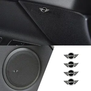 3D Car Audio Speaker Emblem Sticker Decoration, Compatible with Mini Cooper One S Jcw Countryman Clubman R55 R56 R53 F56 F55 R60