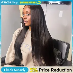 [Spring/Summer Essential] Wiggins Hair Ready To Go Glueless Wig Straight 4x7 & 5x7 Lace Closure Wigs Human Hair Pre Cut Pre Bleached 13x4 Lace Front Wigs Pre Plucked #SummerVibes