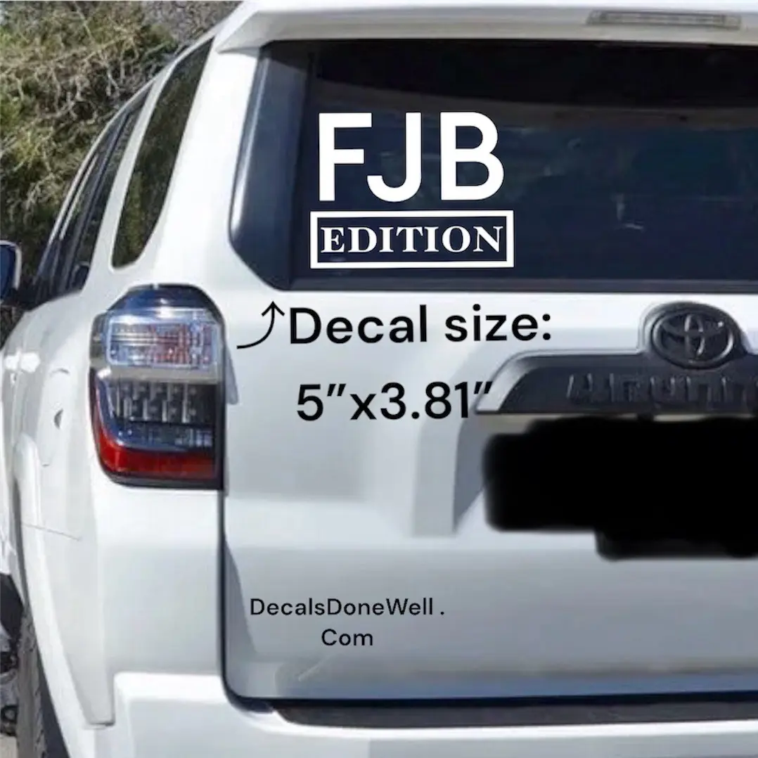 Fjb stylish vinyl Decal for car for him for her