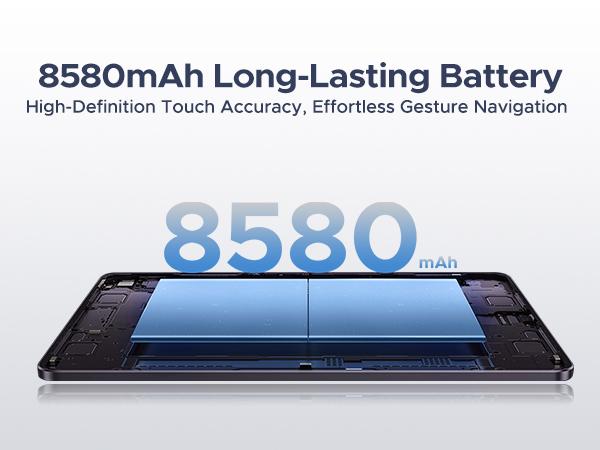 U11 Pro-V Android 16 Tablet 11 inch Gemini AI, 30GB+256GB (2TB TF) Gaming Tablet, 8580mAh, 90Hz Display, WiFi 5, T7200 Octa Core, 13MP+5MP, Tablet with Keyboard, Stylus, Mouse, Case