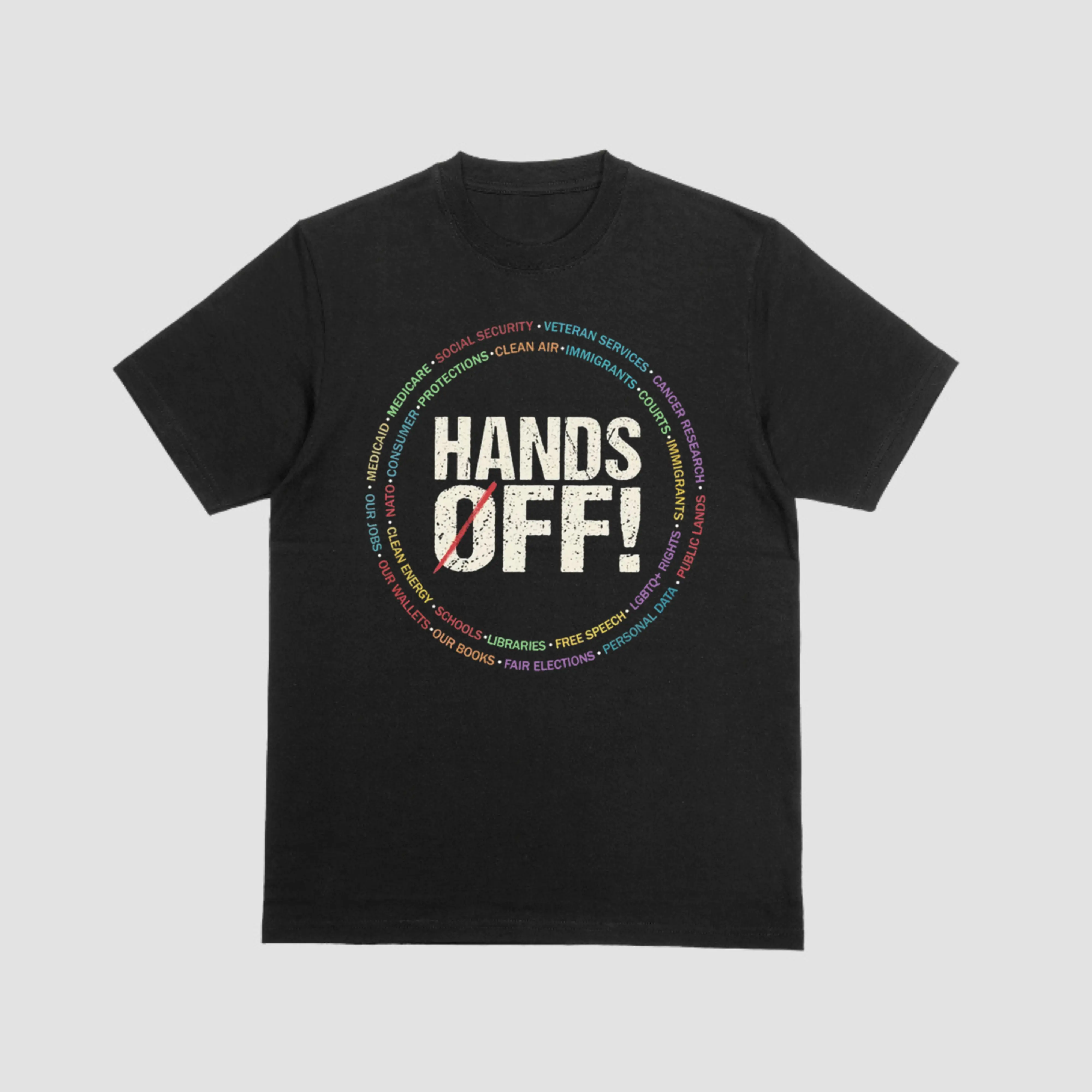 Hands Off Protest Social Security And Medicare Protest Tee