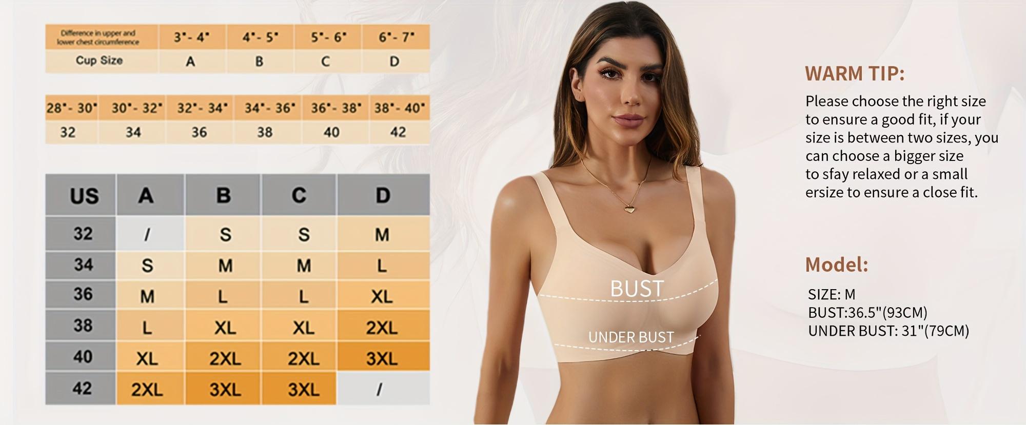 Seamless, Comfortable, And Supportive Women'S Bra with a Fixed Cup Design to Prevent Sagging And Side Bulge, Featuring No Underwire