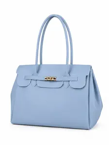 Women's Handbag Jelly Crossbody Bag, Large Capacity Commuter Tote, Fashion Lock Shoulder Bag, Ideal for Work Shopping Daily Use