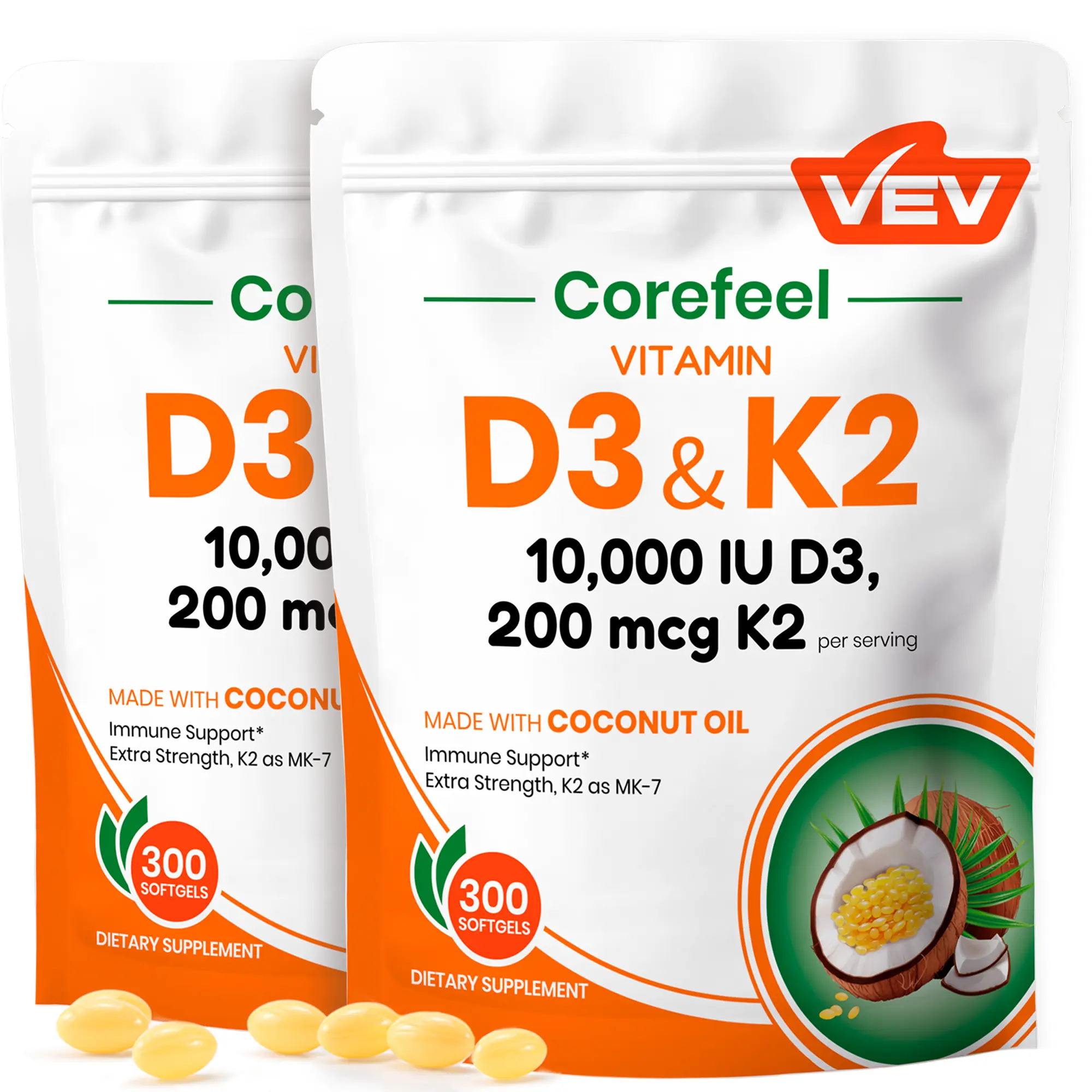 10000 lU-300 Softgels-2 Pack