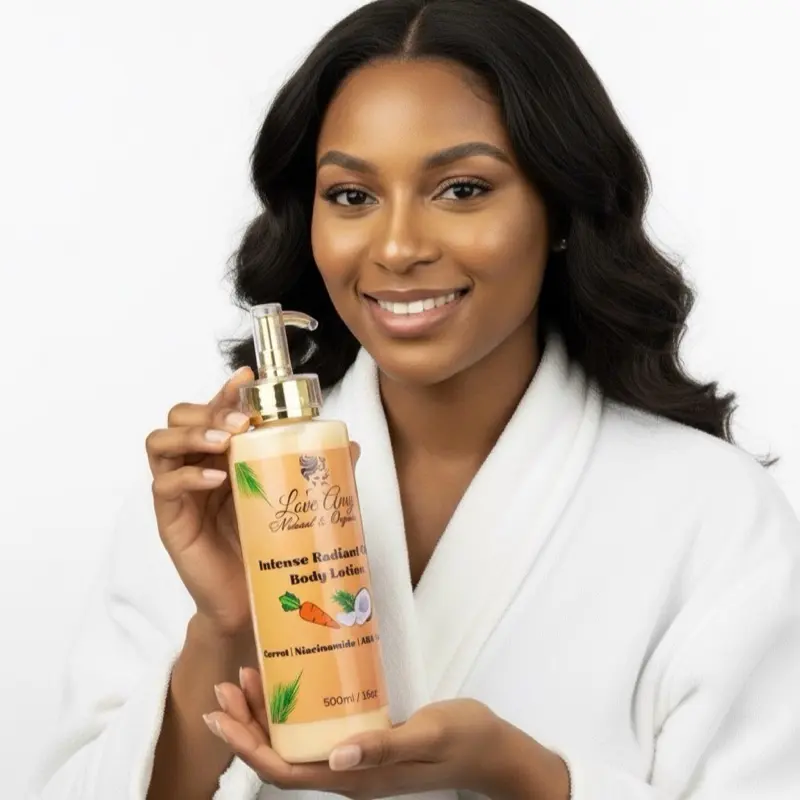 Intense Radiant Glow Body Lotion with AHA & Coconut Oil 500ml Natural Organic Formula