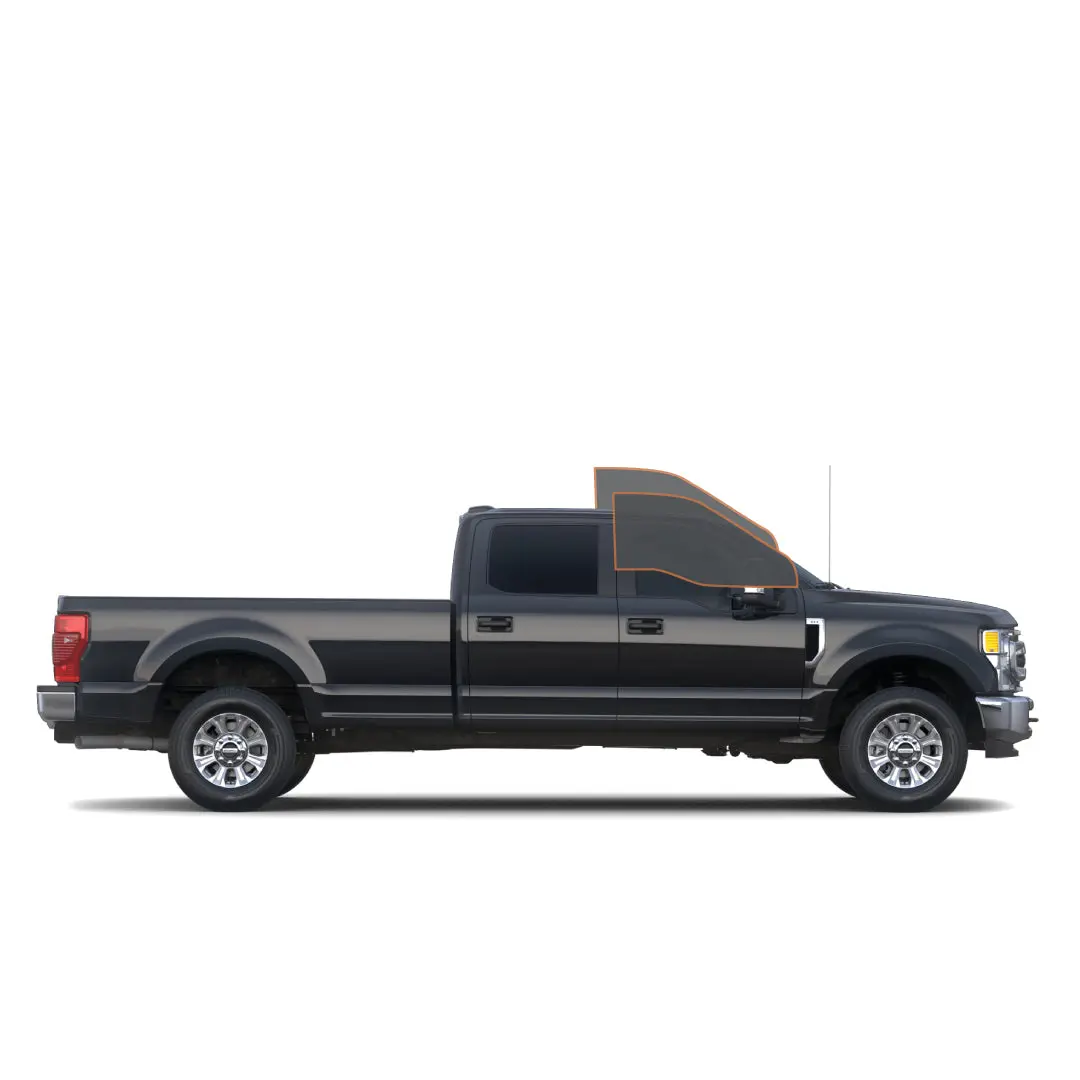 MotoShield Pro Premium Professional 2mil Precut Ceramic Window Tint Film for 2013-2016 Ford F-250 4 Door Crew — (Front Driver/Passenger 15%) + Lifetime Warranty