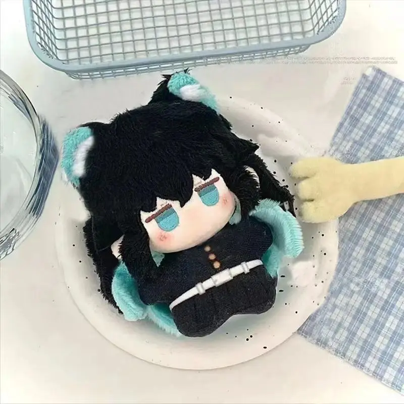 Stuffed 10cm Demon Slayer Tokitou Muichirou Cute Printed Cotton Doll Surprise Back-to-school Gift or Creative Birthday Gift