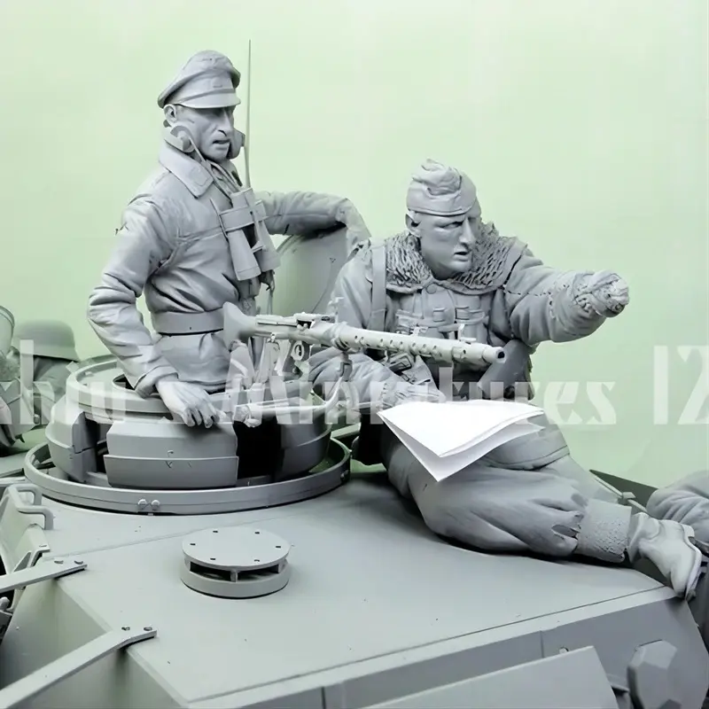 1/16 Resin Model Figure Kits GK , Two People,No Tank,Military Theme,Unassembled And Unpainted,461J