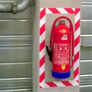 212 MAIN Red & White Striped Vinyl Adhesive Caution Safety Tape, 2 in. x 36 yds, Pack of 3, Adhesive Tape, Caution Tape, Heavy Duty