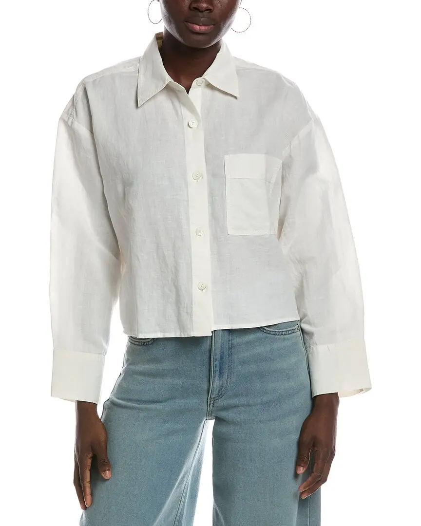 Madewell Straight Hem Linen-Blend Shirt