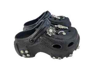 MINISO Trendy Punk Phantom Series Thick Soled Adult Sandals Trendy Street Y2K Girly Stylish Lightweight Studded Shoes Breathable Slip-On Slippers for Casual Everyday Wear Beach Holiday Travel Comfort Gift for Her Girls