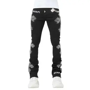 GUAPI OBSIDIAN DISTRESSED CROSS DENIM