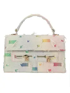 Women's Fashionable Ombre Denim Fabric Handbag, Casual Versatile Shoulder Bag for Daily Used, Trendy All-match Bag for Commuters and Students