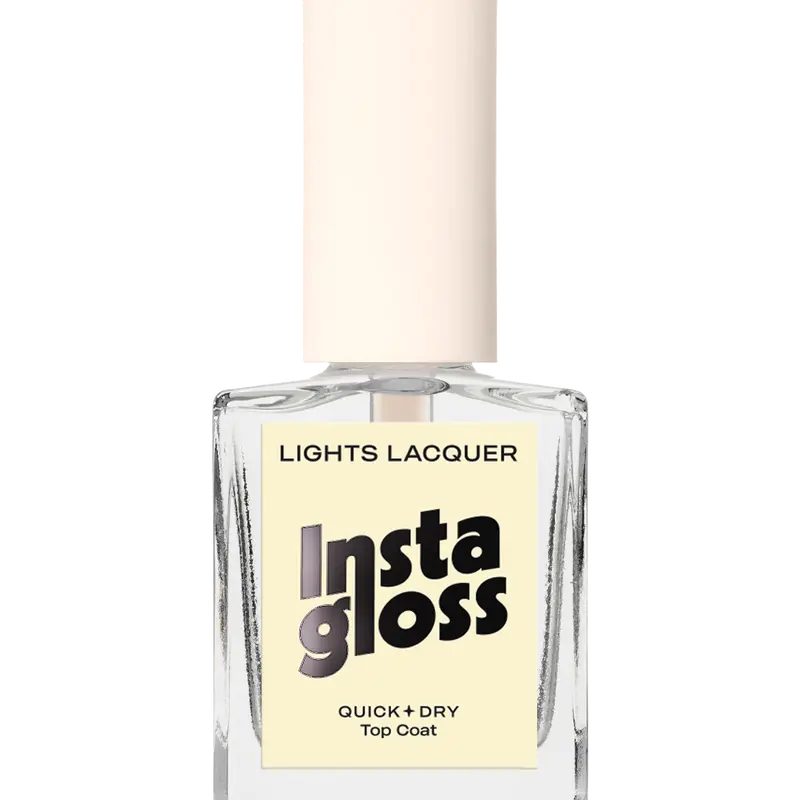Instagloss Quick-Dry Top Coat - Our Fastest-Drying Top Coat. Delivers a juicy, glassy, plumped-up finish in seconds. Vegan & Cruelty Free