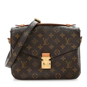 Pre-owned Louis Vuitton Coated Canvas Crossbody Bags Monogram Pochette Metis