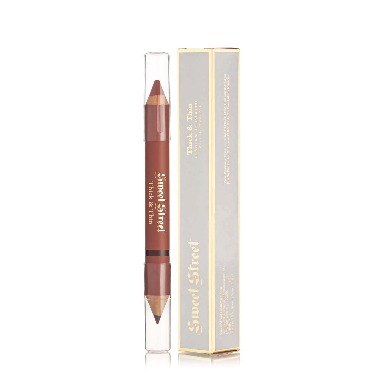 Thick & Thin Lipstick-Lipliner Duo, Sweet Thang 2 in 1 Lipliner Makeup Set