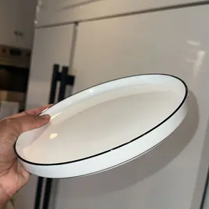 MALACASA Porcelain Dinnerware Set,Modern Dish Set for 4/6, Premium Plates and Bowls Sets, Chip and Scratch Resistant Dishware Sets Microwave Dishwasher Safe Kitchen Dishes Dining Ware Set, Series LEAH