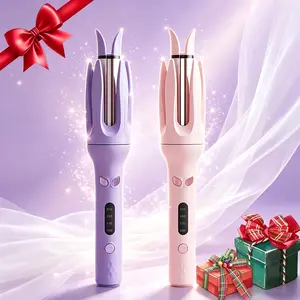 1.25in Automatic Curler - Fast Heating Hair Curler, 4-Temp Settings, Dual Voltage Rotation, Auto-Shut-Off, Moisture Lock Feature, Mother's Day Gift Idea