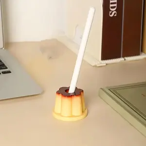Charming Pudding-Shaped Pen Holder Pen Stand, Perfect Birthday Gift for Best Friends, Cute Office Desk Accessory, Unique Stationery Organizer