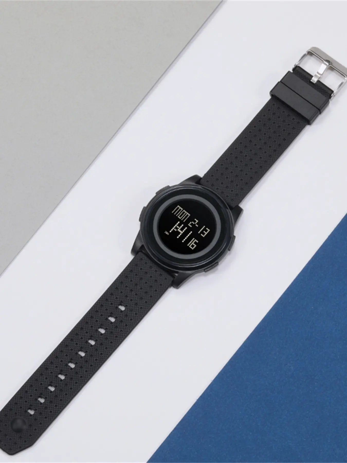 Skmei Student Party Warrior Electronic Watch, Fashion Wristwatches, Fashionable Digital Watch, Large Digital Display, Breathable Strap, Comfortable Wear, Date Weekday, Multifunctional Timer