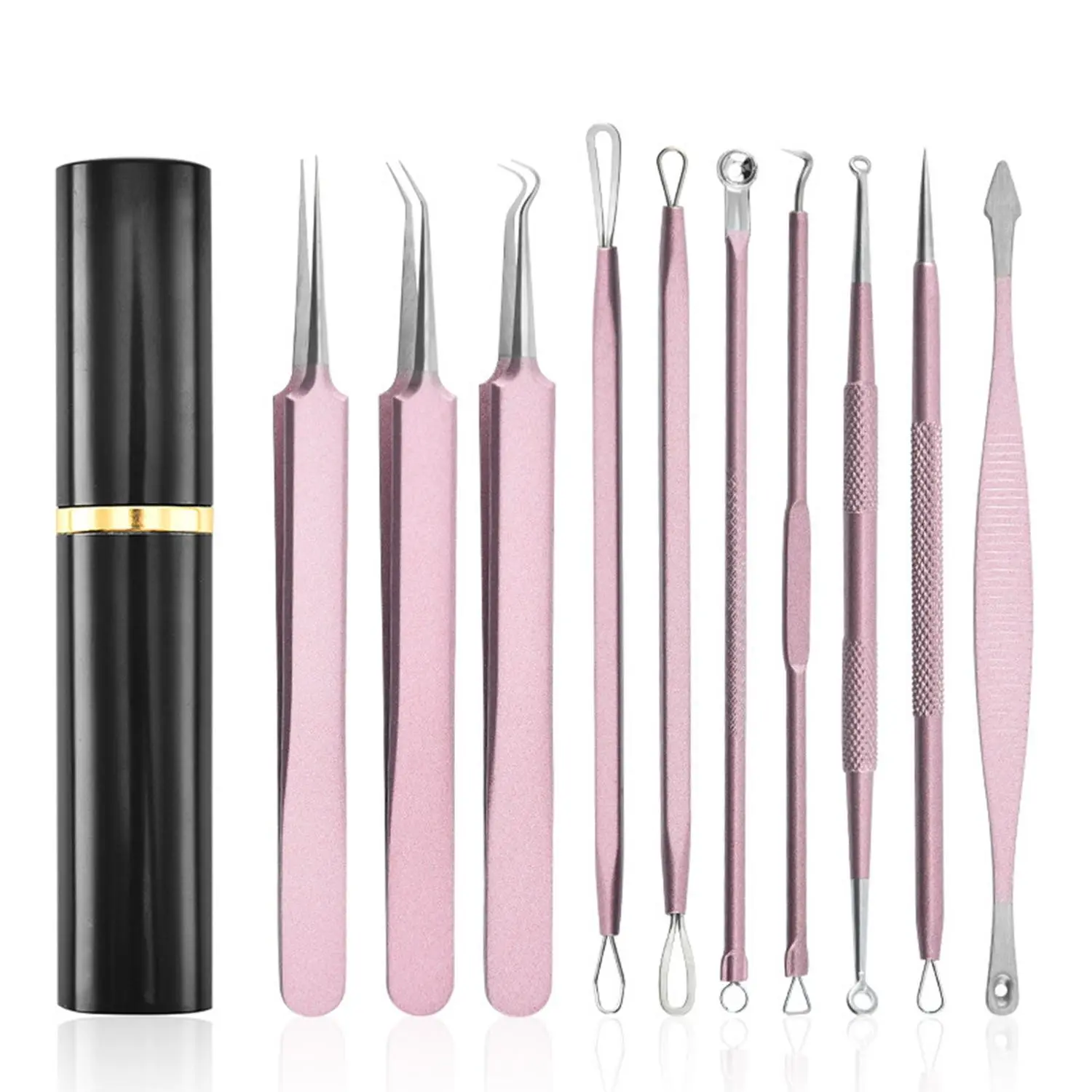 10pcs Acne Treatment Set, Acne Cleansing, Multi-Functional Pimple Remover, Reusable Washable, Removes Blackheads and Whiteheads, Comes with Box, Home Essential