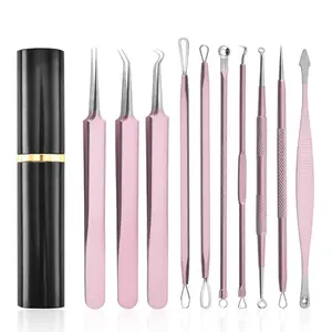 10pcs Acne Treatment Set, Multi-Functional Pimple Remover, Reusable Washable, Removes Blackheads and Whiteheads, Comes with Box, Home Essential