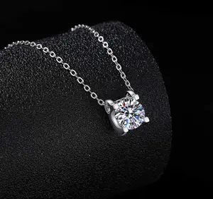 Cuafufu Elegant Solitaire 5.9mm AAA Australian Crystal Necklace for Women - Perfect for Any Occasion
