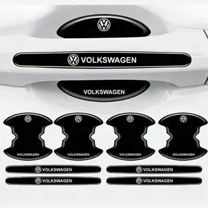 8-piece set for Volkswagen car door handle covers, scratch-resistant door groove protection, suitable for Volkswagen models, car accessories, car stickers, car decals