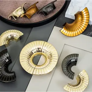 Modern Spiral Stainless Steel Cabinet Knobs - Space-Saving Decorative Hardware