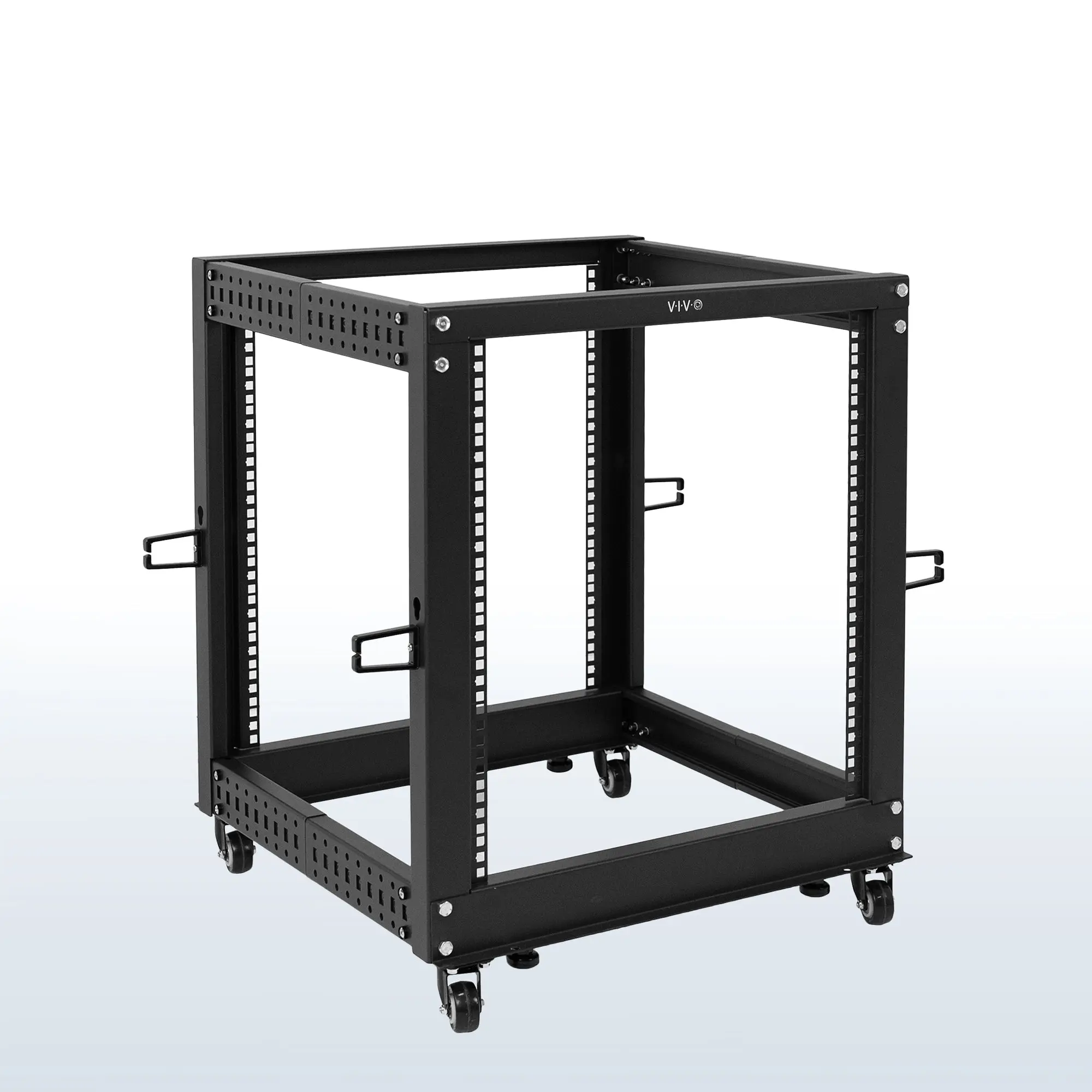 Freestanding Open Frame Server Rack, Home Storage Organizer Unit