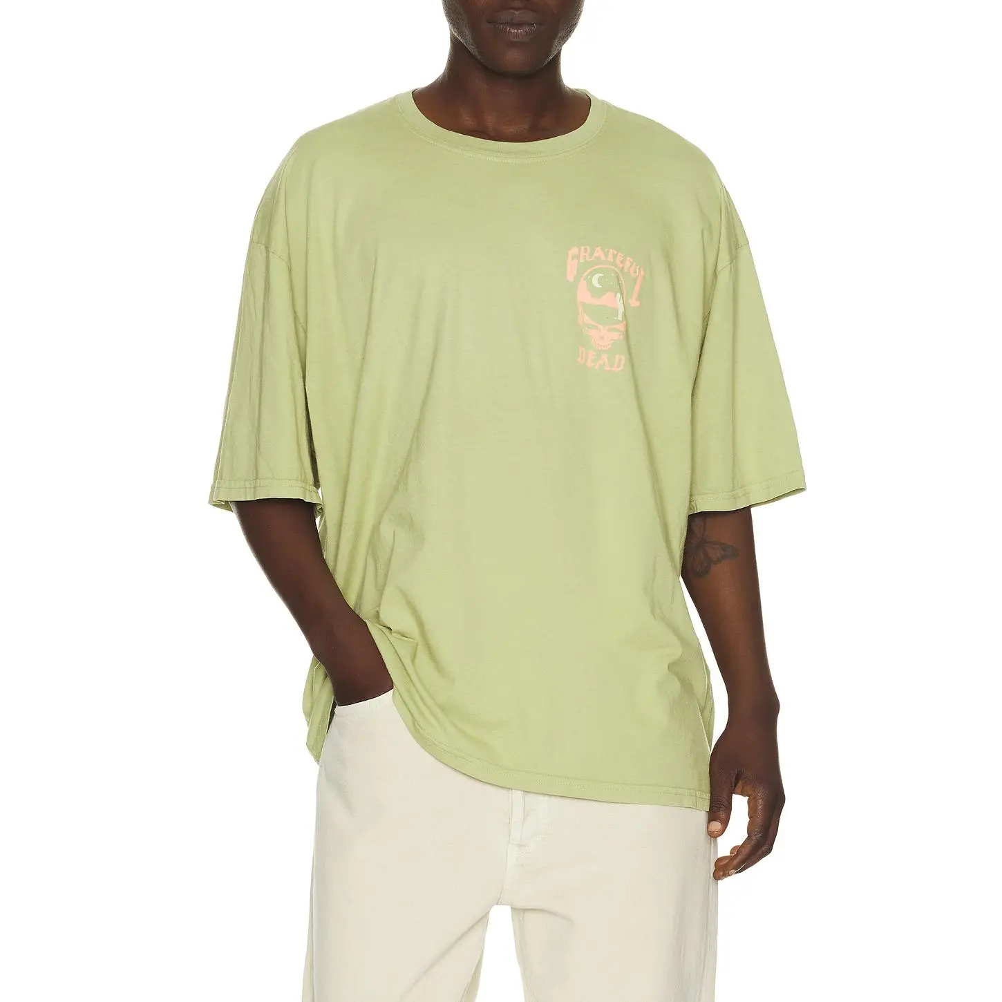 Junk Food Grateful Dead Tour 1987 Tee in Sage Unisex