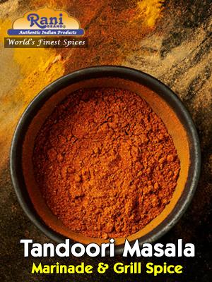 Rani Tandoori Masala (Natural, No Colors Added) Indian 11-Spice Blend 3oz (85g) PET Jar ~ Salt Free | Vegan | Gluten Friendly | NON-GMO | Kosher | Indian Origin