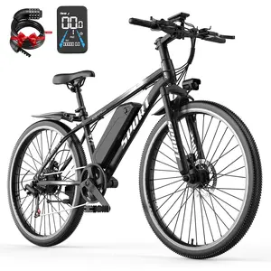 PikaBike G26 Pro electric bike, 1500W peak power, full suspension, 25MPH top speed, 30-70 mile range, 48V 10Ah removable battery, LED headlight,26"x2.125" Fat Tire, UL certified Ebike Electric
