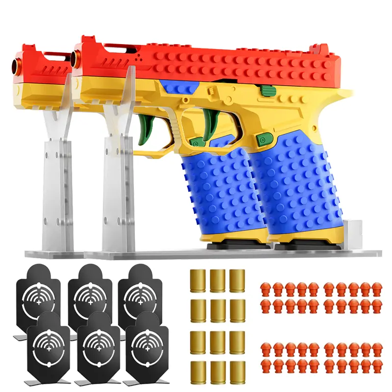 SIG17 Building Block Foam Dart Rocket Launcher Blaster Toy, Outdoor Game Toy, Festival Gift for Kids, Blasters