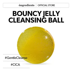ONGREDIENTS Jeju Cica Cleansing Ball 110g / 3.88 oz, Gentle Daily Hydrating Barrier Face Cleanser with Centella Asiatica, Calming, Jelly Ball Cleanser for All Skin Types, pH-balanced, Korean Skincare