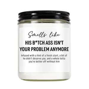 Funny Scented Candles, Home Fragrance, Divorce Gifts for Women, Divorce Party Decorations - Cheer up, Breakup Gifts for Women, Newly Divorced Woman, Her - Break up, Ex Boyfriend Presents